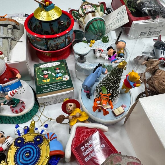 Hallmark Keepsake Christmas Ornaments Lot Star Wars Barbie Princess Lot - Picture 12 of 16